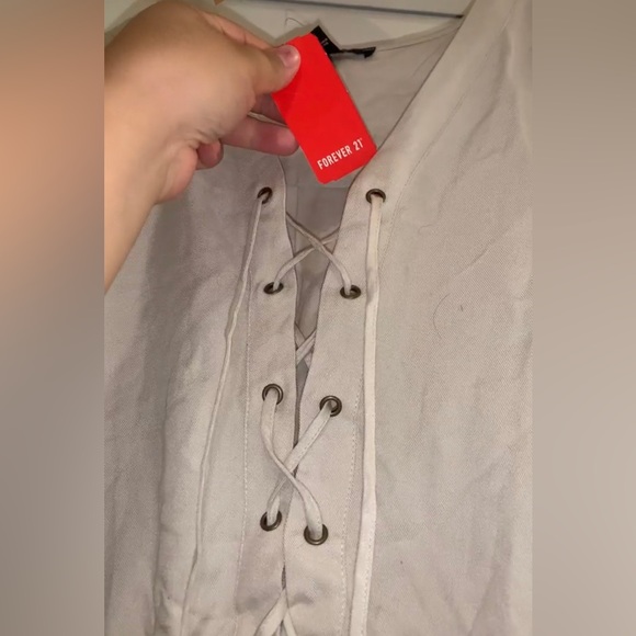 Forever 21 Lace-up Romper size M - Picture 2 of 3